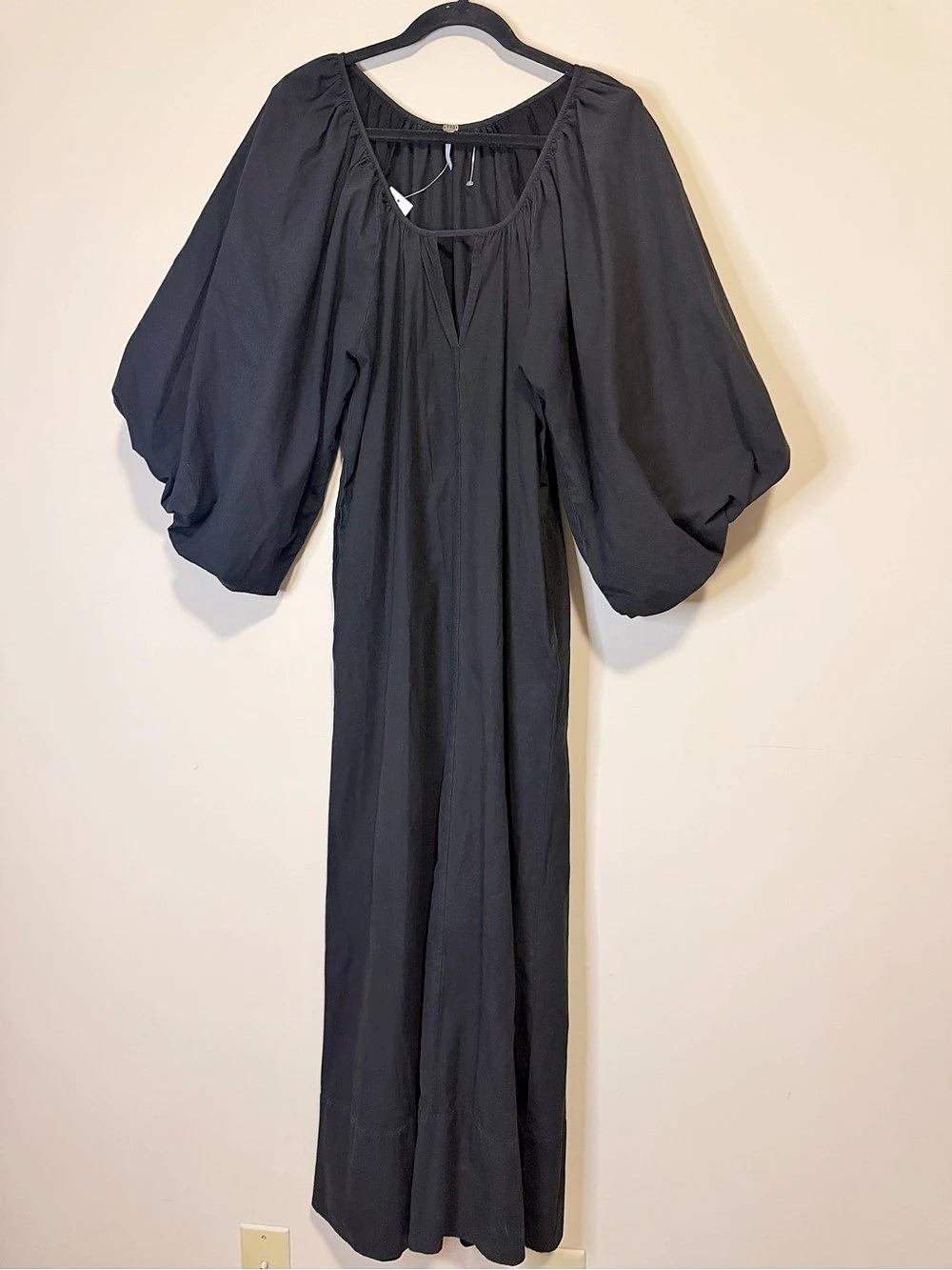 Young Fabulous & Broke Black Maxi Dress with balloon sleeve - Size M - NWT - Picture 2 of 3
